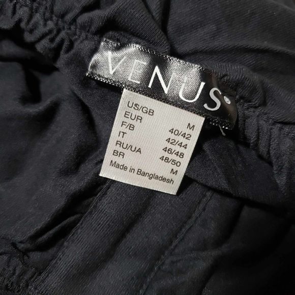 VENUS Black off the Shoulder size Medium Long Sleeve Top NEW - Picture 7 of 9